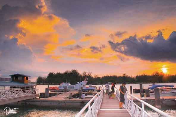 pantai di daerah bontang