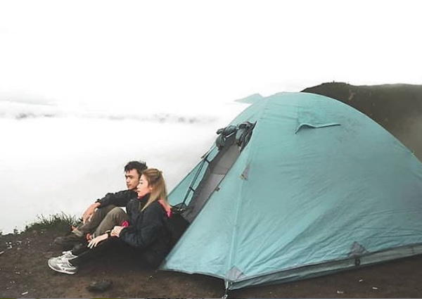 Camping area di Gunung Lanang Wonosobo