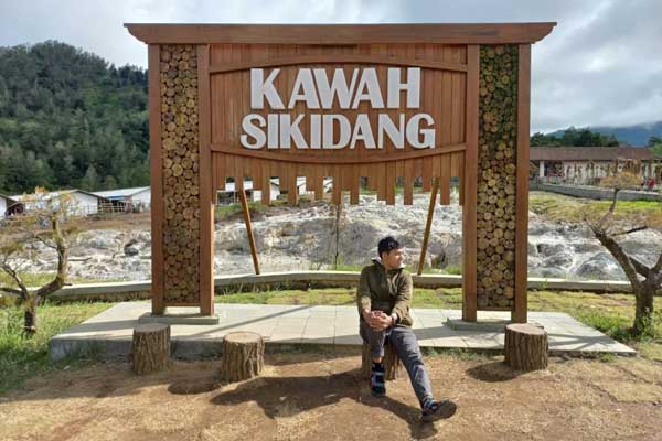 spot wisata kawah sikidang