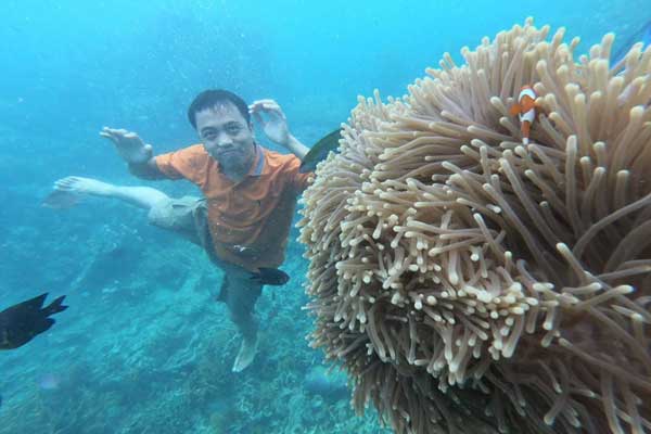 spot wisata pulau menjangan kecil
